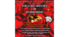 Desktop Screenshot of losthistoryofwomankind.com